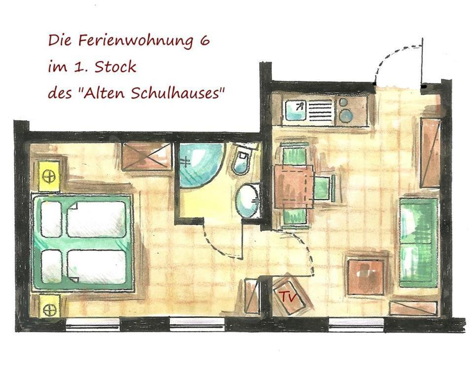 Altes Schulhaus Apartment Bad Schwartau Ruang foto